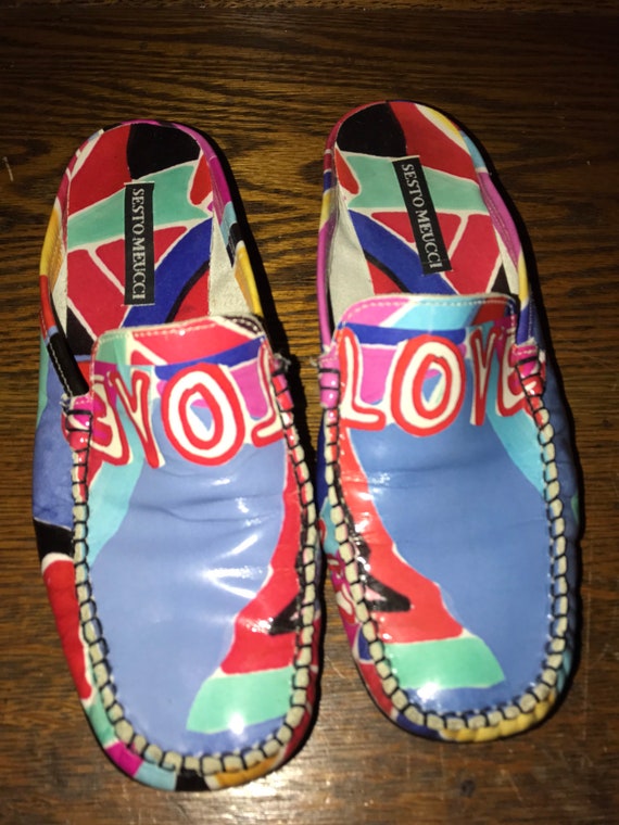 Vintage Sesto Meucci Shoes. Love Shoes. Art Shoes. Adorable Sesto Meucci Slip On Shoes. Size 6. Made in Italy