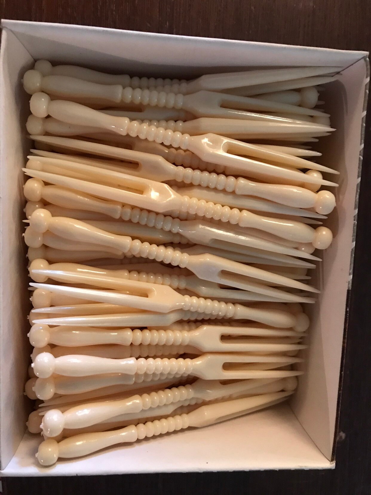 Vintage Plastic Party Picks. New Vintage Party Picks. Ivory Party Picks.