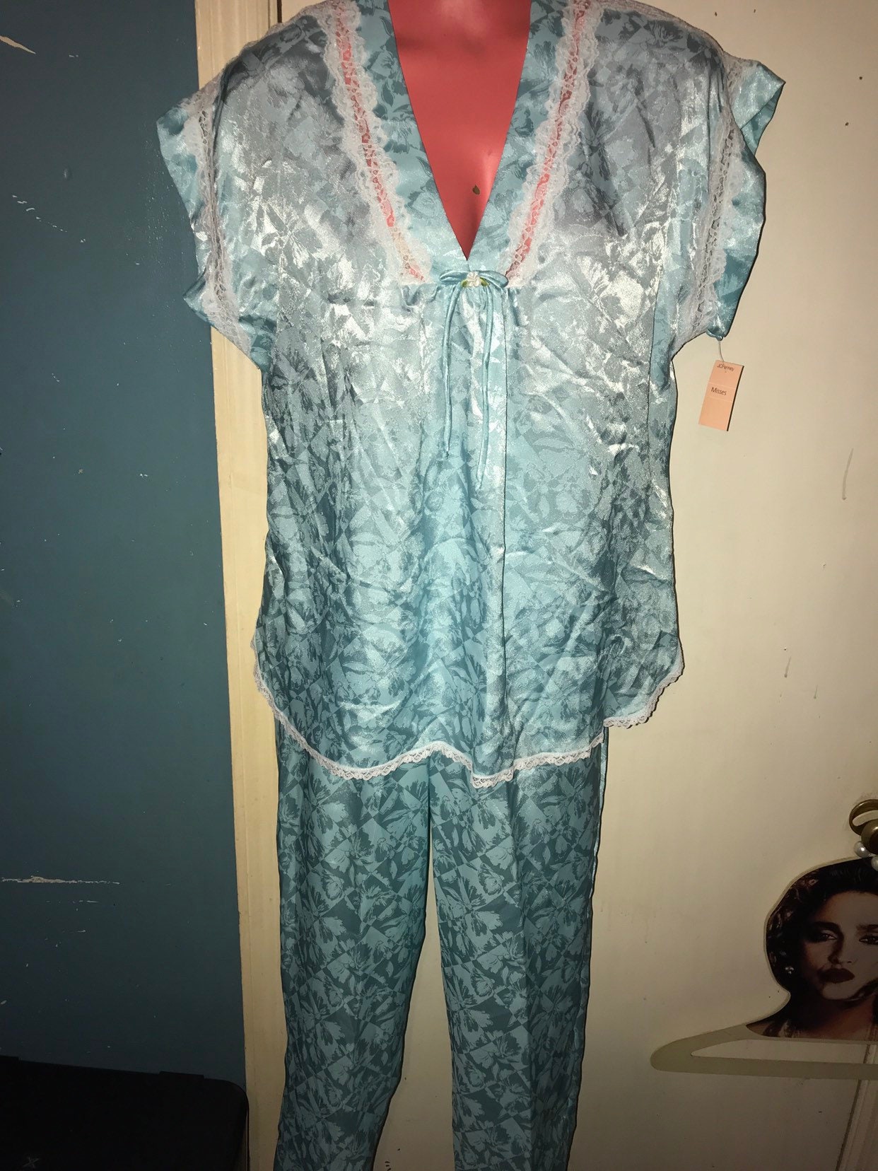 baby blue pajama set