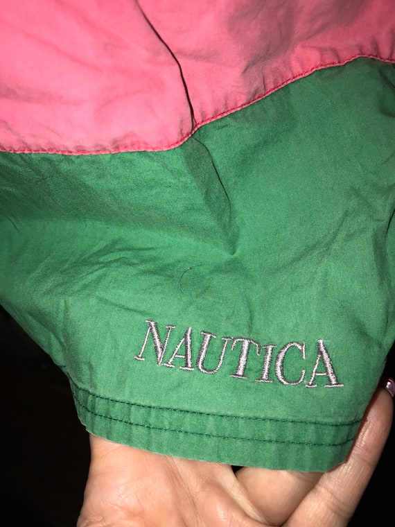 Vintage Nautica Swim Trunks. 1990’s Faded Out Col… - image 2