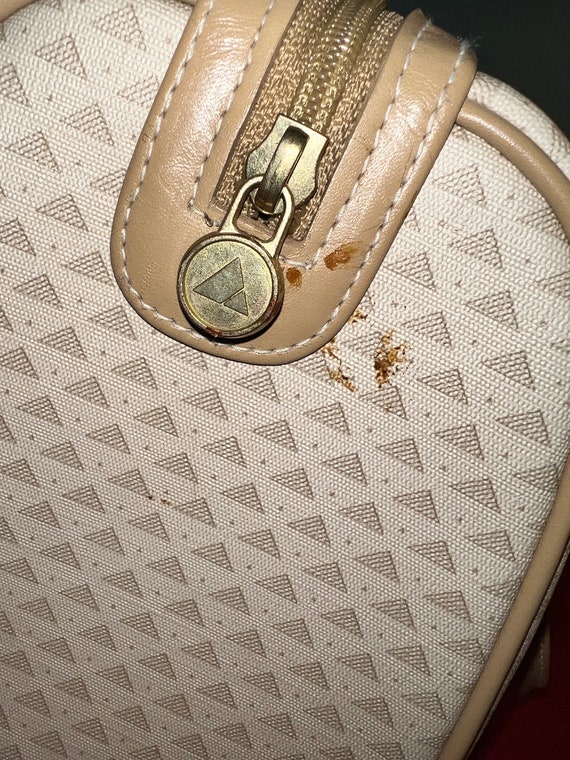 Vintage Liz Claiborne Purse. Tan/Off White Liz Cl… - image 6