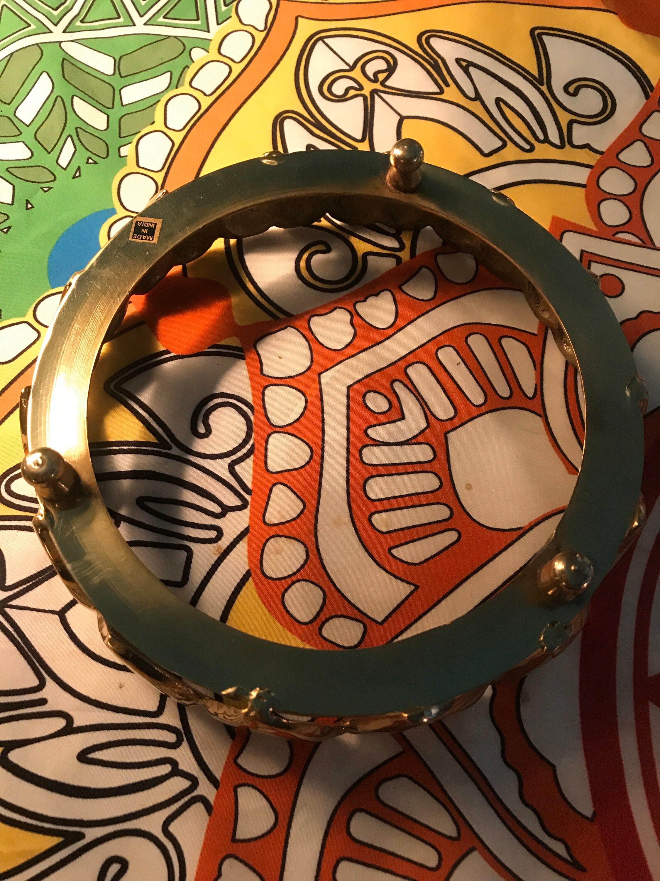 Vintage Brass Heart Candle Holder. Vintage Large Brass Heart Holder