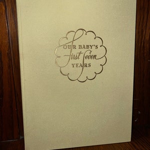 Vintage 1950’s New Vintage Unused Baby Book in Box