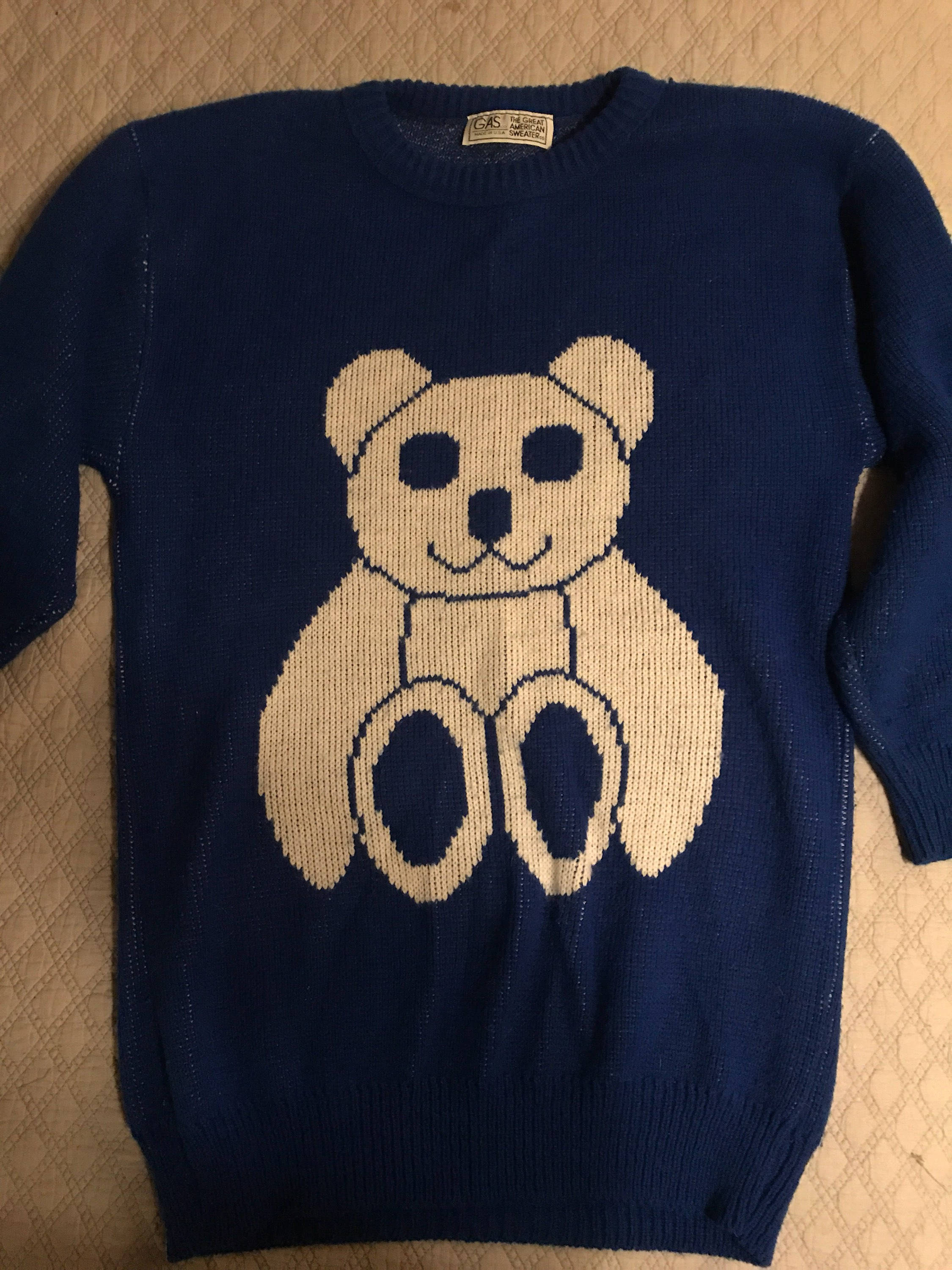 Vintage 80's Sweater. Bear Sweater. Vintage Sweater. Legging Sweater ...