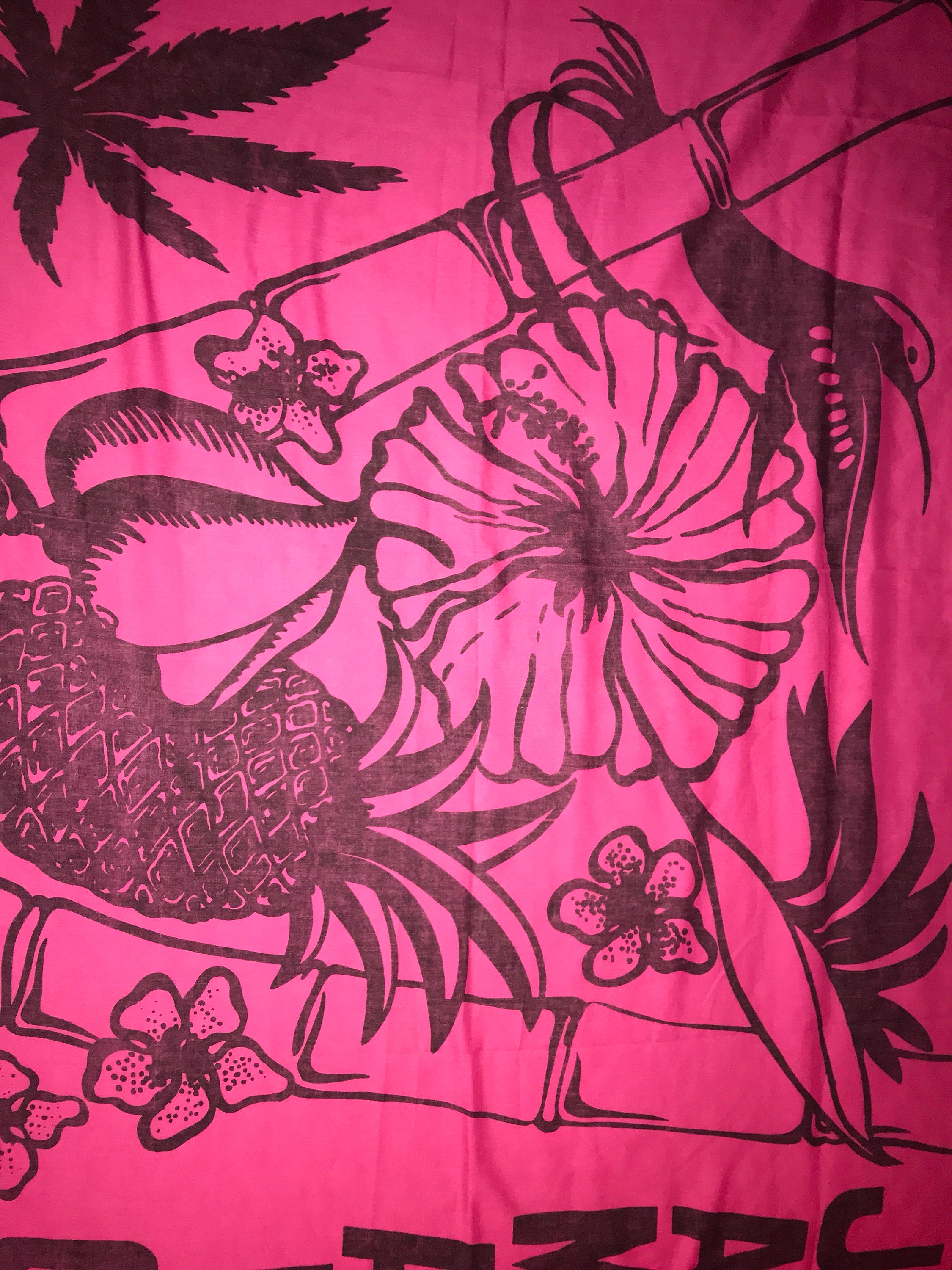 Vintage Jamaica Wrap Sarong. Jamaica Cloth Wall Hanging. Sarong. Wrap