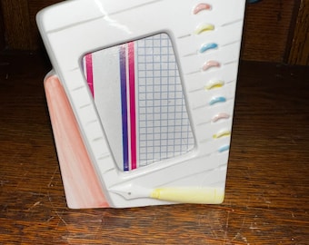 Vintage Small Lefton Writers Porcelain Picture Frame. Gift For Writer