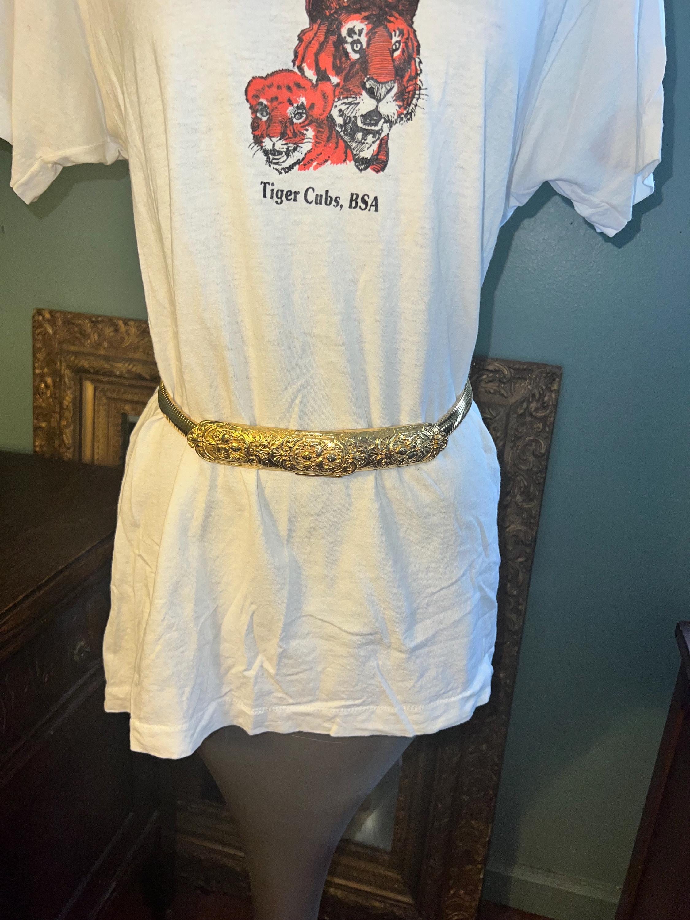 Vintage 1980’s 90’s Gold Snake Chain Belt extra large Gold Snake Belt 80s - Etsy main image 3