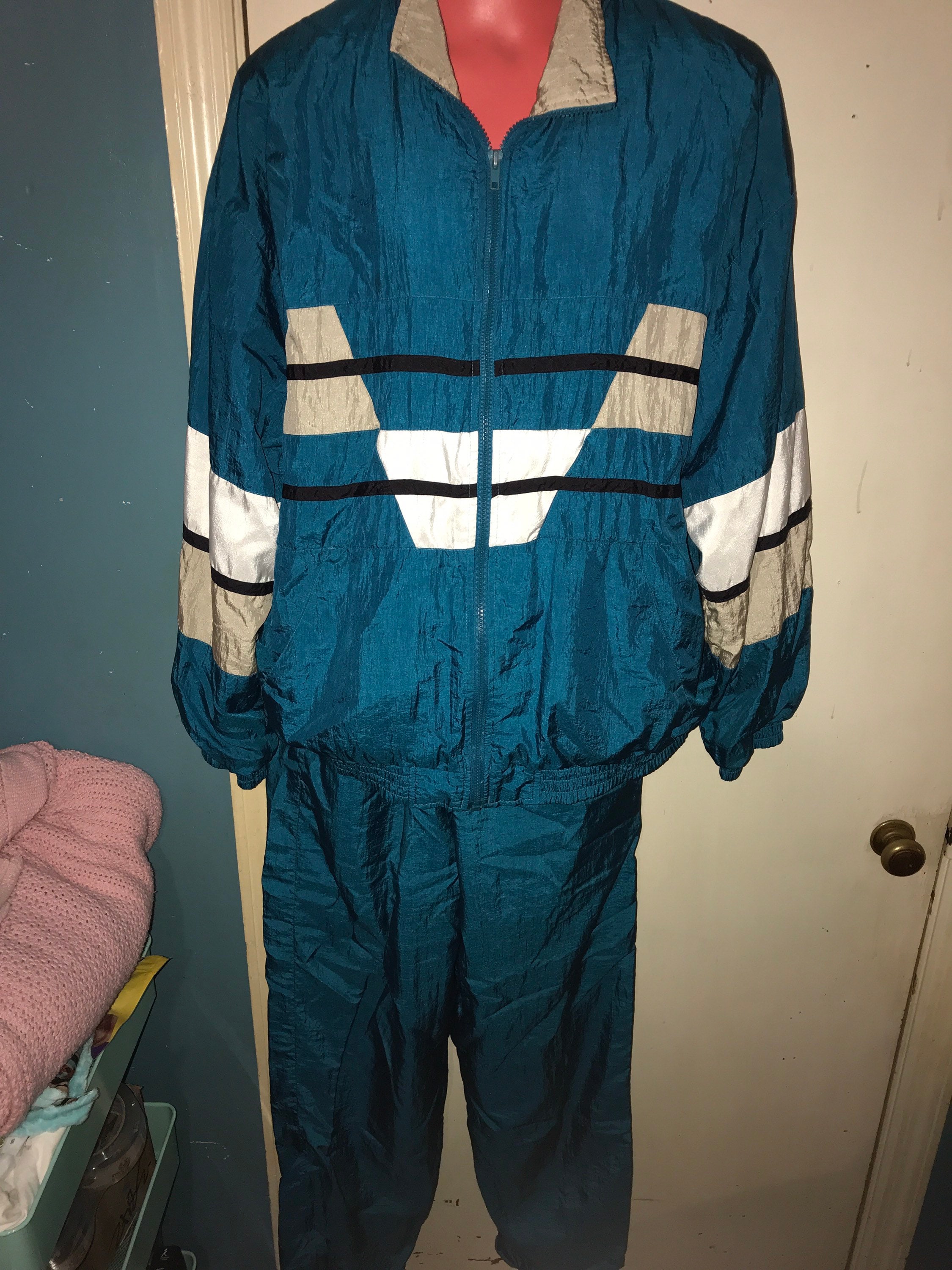 Vintage Windbreaker Track Suit. Men’s Windbreaker. 80's Tracksuit