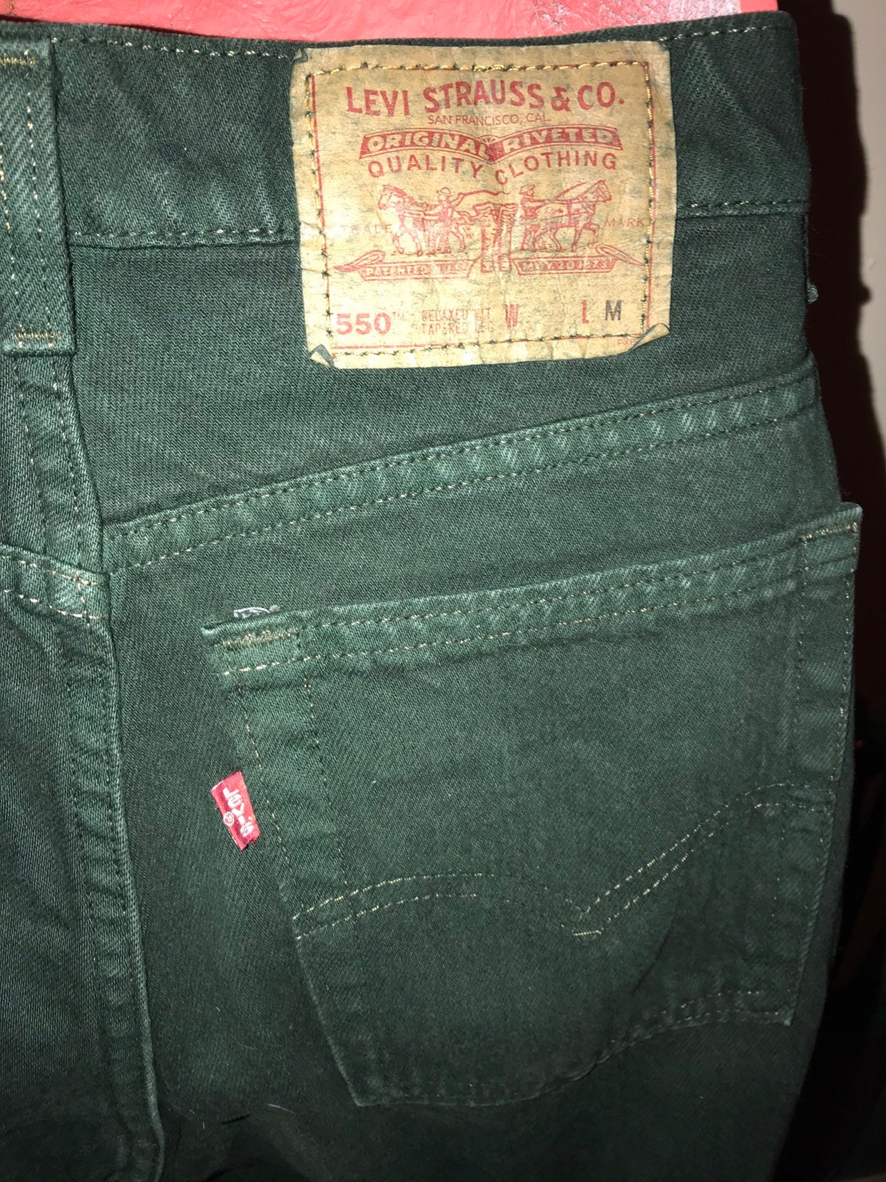 green levis jeans