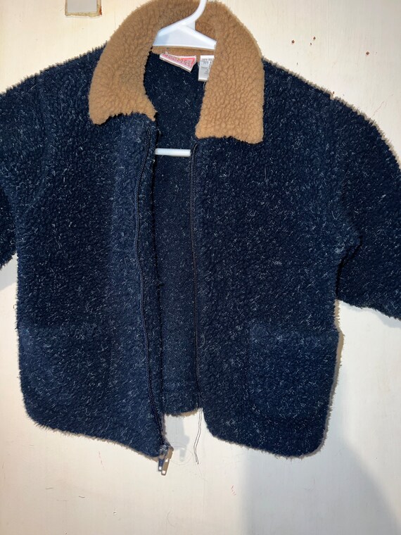 Vintage 90's Toddler Fleece Jacket. Toddler Black 