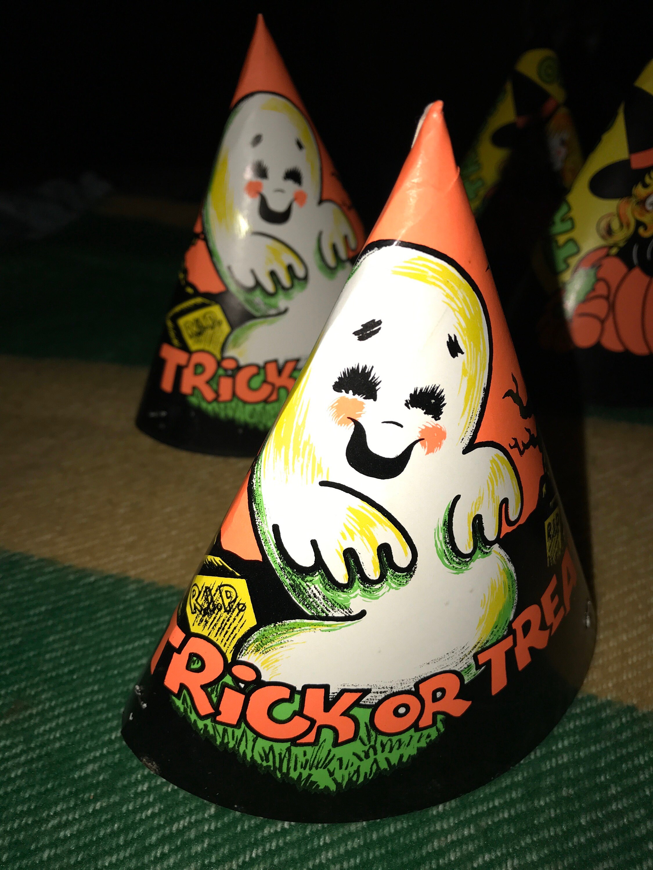 Vintage Halloween Party Hat. Halloween Party Hats. Halloween Decor