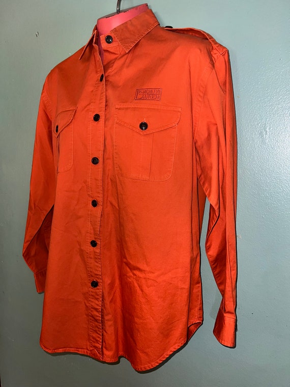 Vintage Ralph Lauren Orange Button Down Shirt. Sa… - image 3