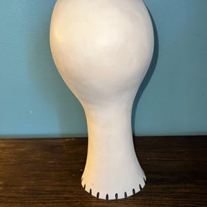 Vintage 1980’s Fiber Glass Lady Mannequin Head, Long Neck bild 6