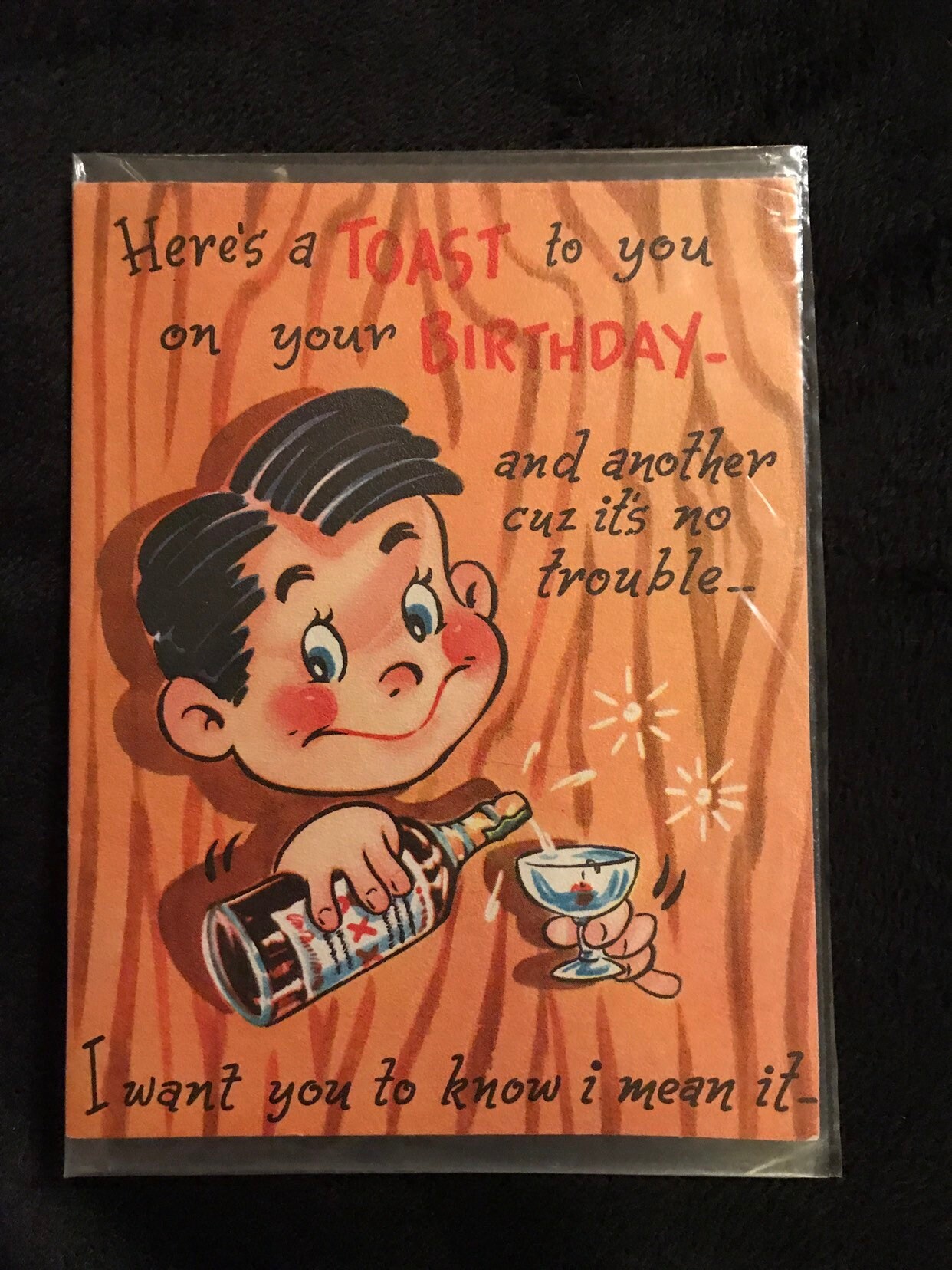 Vintage Birthday Card. Happy Birthday Card. New Vintage