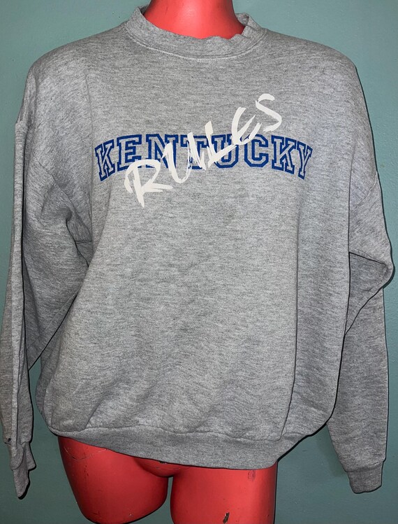Vintage 1990’s Gray Kentucky “Rules”  Sweatshirt