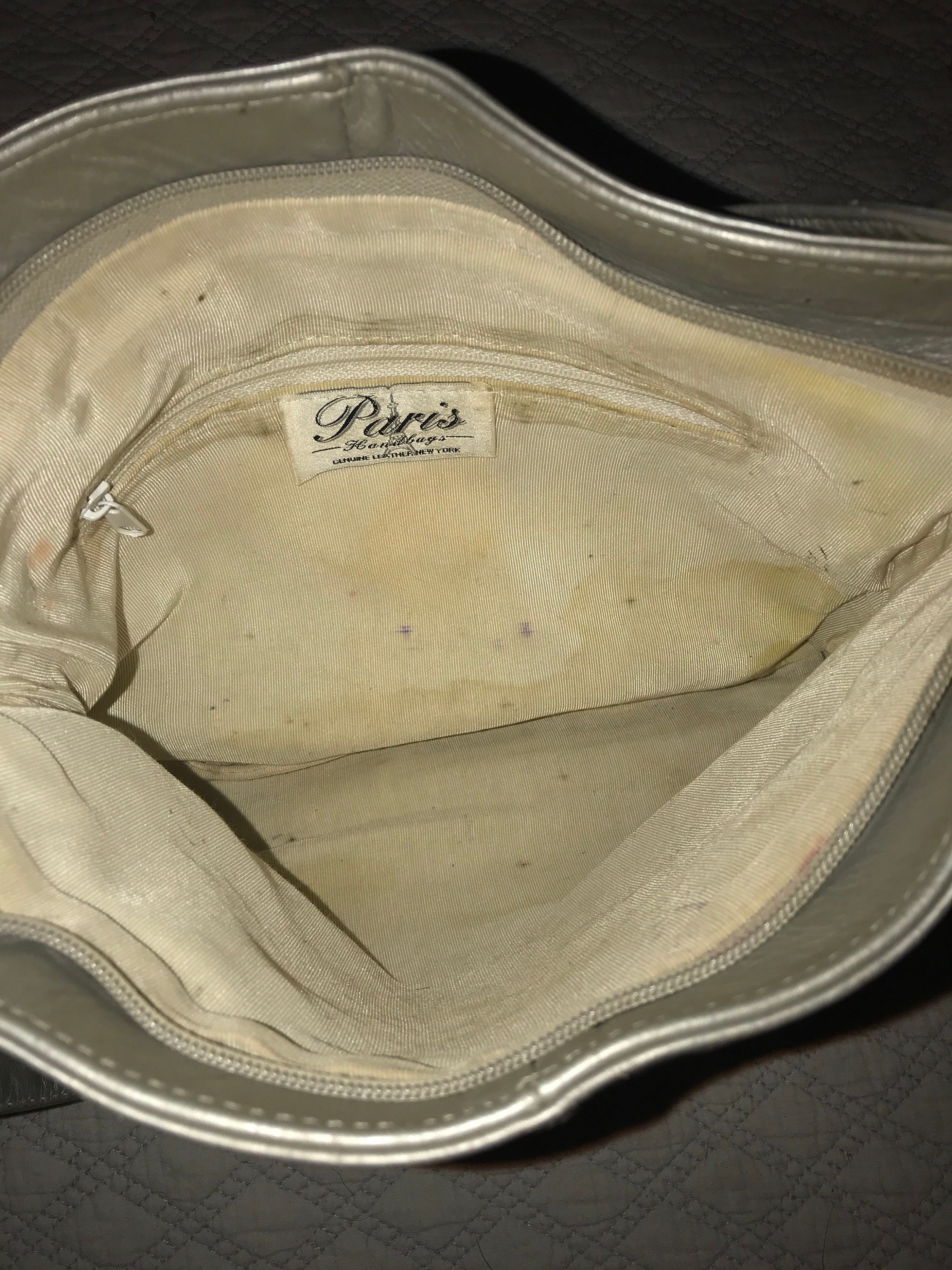 Vintage Paris Handbags Purse. Silver and Gold Purse. Blingy Purse