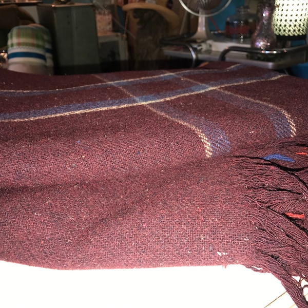 Thick Wool Blanket Etsy