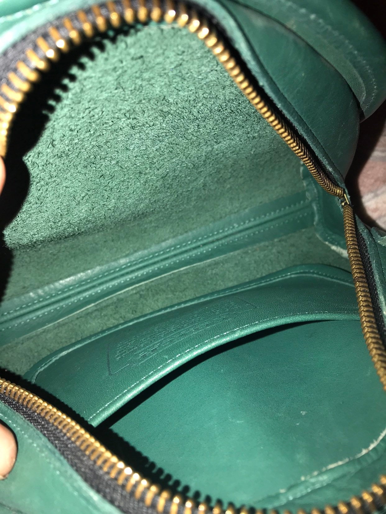 Vintage Green Classic Coach. Small Cross Body Coach Purse. Green