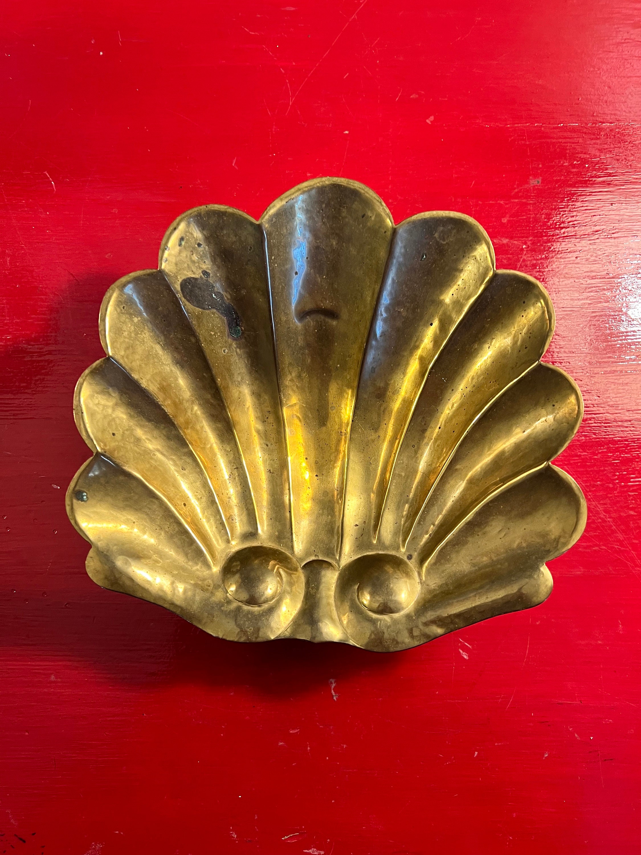 Brass Shell Dish 