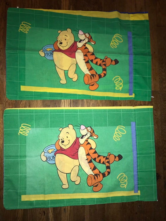 Vintage 1990’s Winnie The Pooh Pillowcase Set. Pooh Bear and Friends Pillowcase Set by Westpoint Stevens.