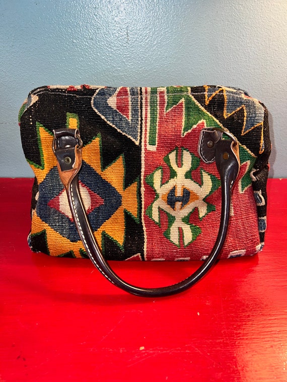 Vintage Kilim Purse. Wool Handmade Kilim Purse. “… - image 1