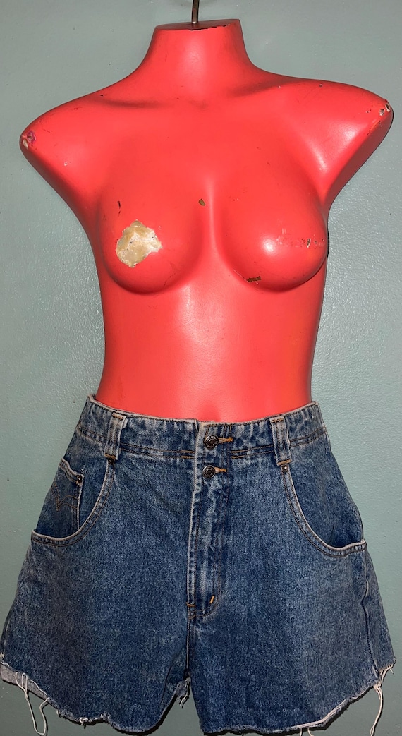 Vintage 80's Jordache Cut Off Jean Shorts. Size 33”