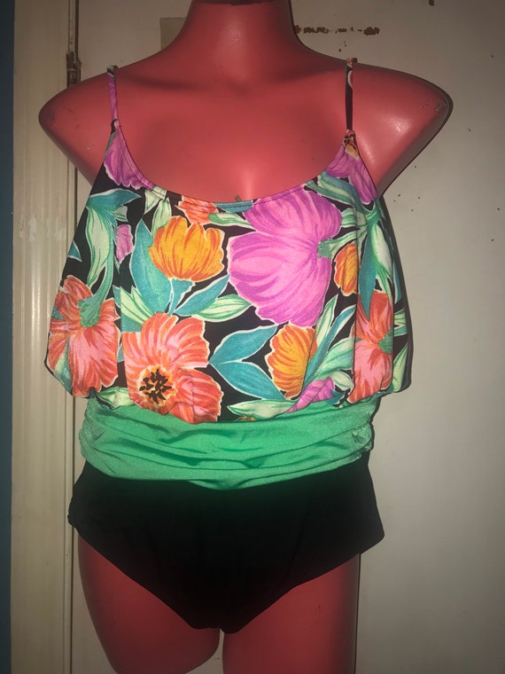 Vintage 1980’s Catalina Swimsuit. Vintage Floral … - image 1