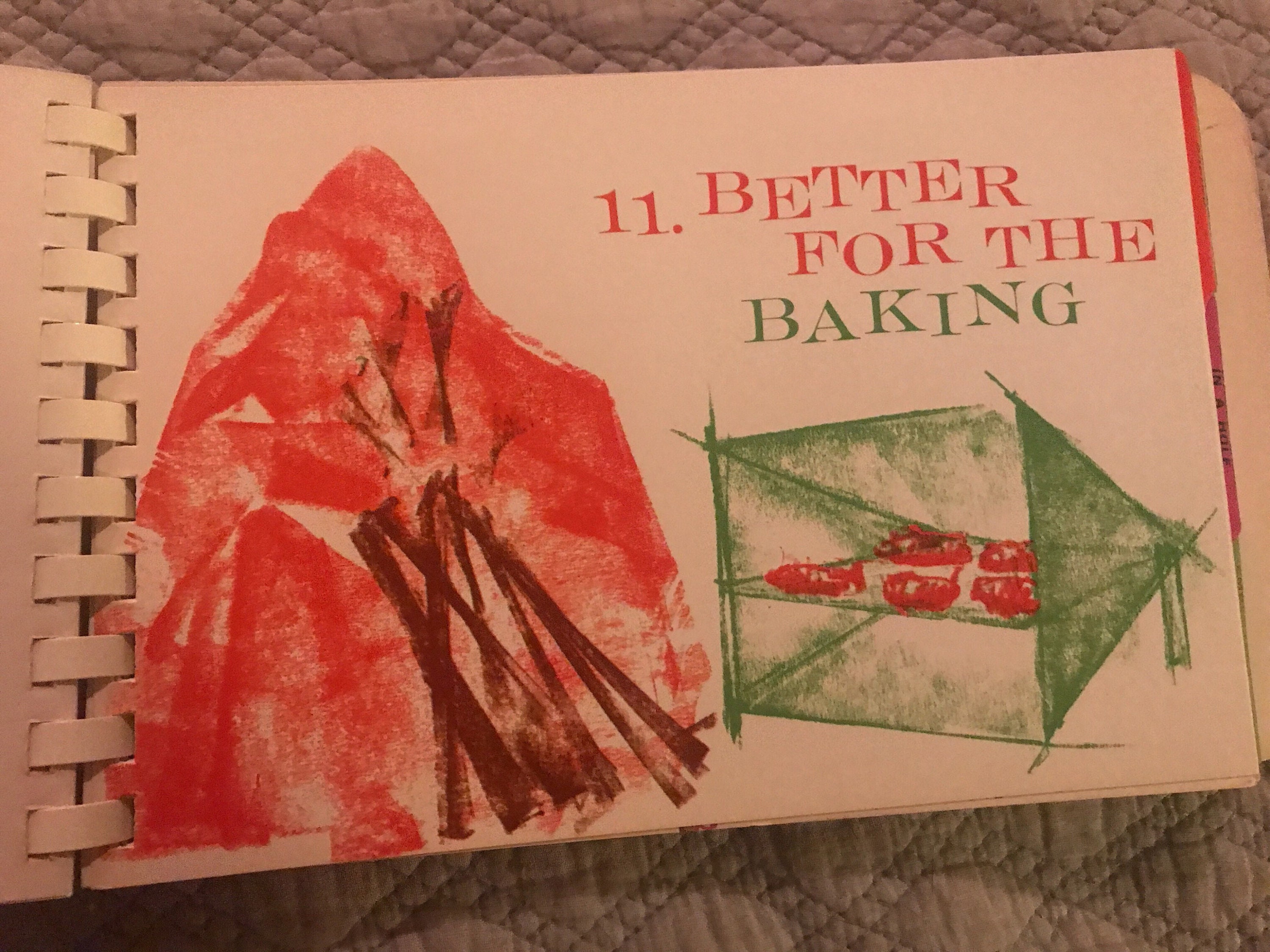 Vintage Cookbook. Girl Scouts Cookbook. Out Od Doors Cookbook. Girl Scouts Guide.