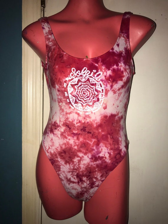 Vintage 1980's Swimsuit. Vintage Soleil Tie Dye  … - image 1