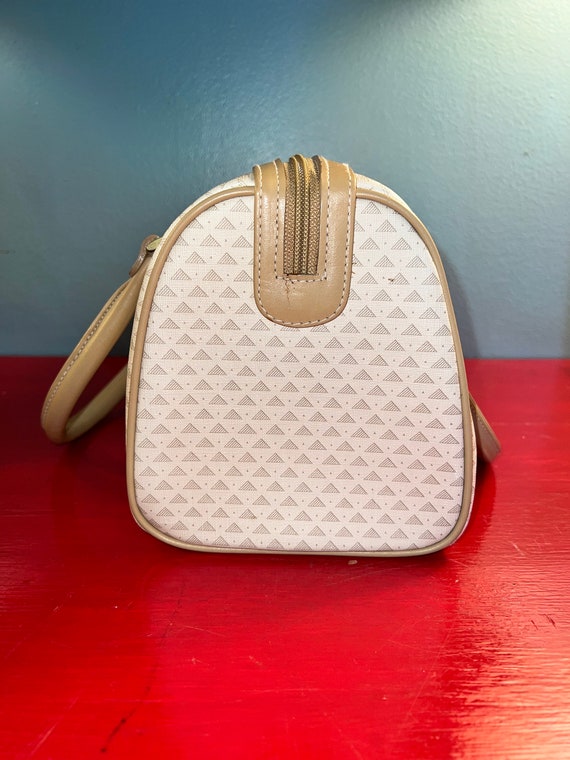 Vintage Liz Claiborne Purse. Tan/Off White Liz Cl… - image 5