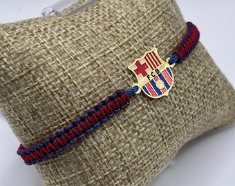 Barcelona Bracelet, El Barca: Handmade Woven Soccer Fan Jewelry