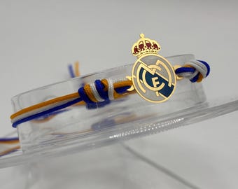 Real Madrid Bracelet: Handmade Woven Soccer Fan Jewelry