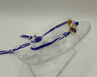 Real Madrid Bracelet: Handmade Woven Soccer Fan Jewelry