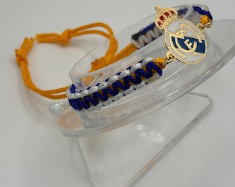 Real Madrid Bracelet: Handmade Braided Soccer Fan Jewelry