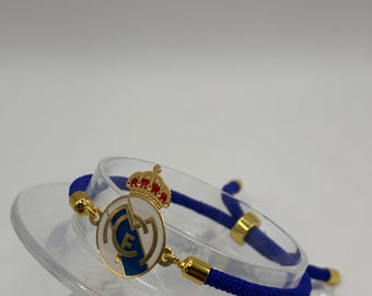Real Madrid Bracelet: Handmade Braided Soccer Fan Jewelry