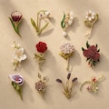 Personalized Birth Month Flower Brooch, Floral Brooch, Vintage Handmade Pins, Wedding Brooch, Birthday Gift, Bridesmaid Gift