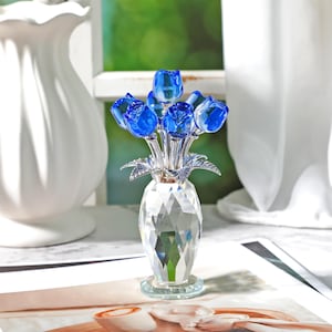 Swarovski Crystal Flower Figurines - Etsy Canada