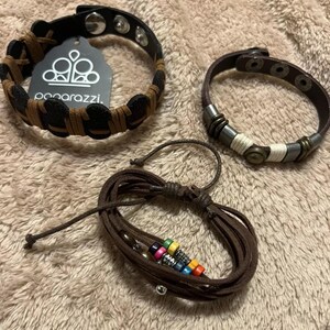 paparazzi jewelry Bracelet Lot Bundle New boho Leather Adjustable Women’s Set