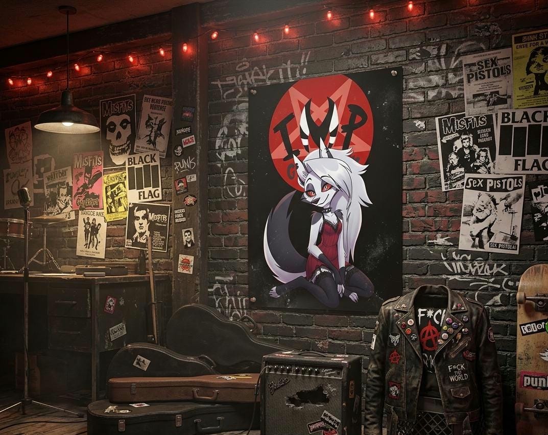 Loona Helluva Boss Hazbin Hotel Wall Decal | Animated Series Poster - Etsy