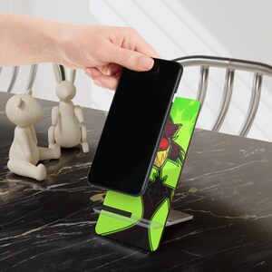 Alastor Mobile Display Stand for Smartphones | Neon Green Phone Stand, Hazbin hotel image 5