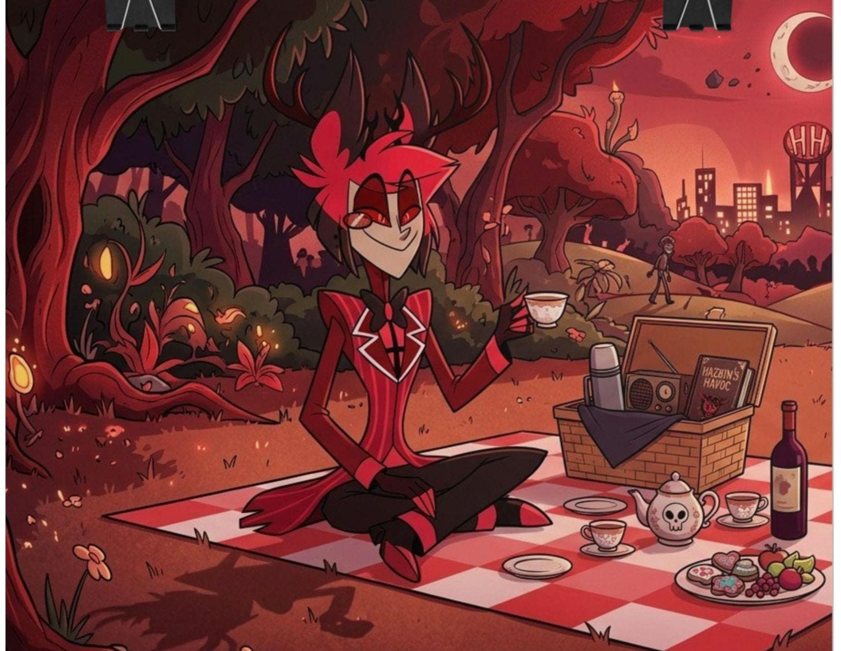Alastor hazbin hotel poster - Etsy 日本