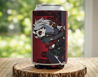 LOONA Helluva Boss 缶クーラー クーラー、赤黒アニメスタイル