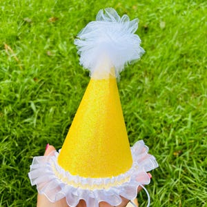 Baby Birthday Hat| Handmade Firts Birthday| Hat for Girls and Boys|Smash Cake  Party Hat|Toddler Birthday Outfit Accessory