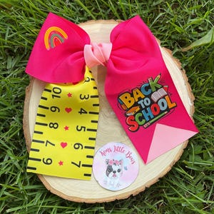 Back to School | Baby Girl Bow |Toddler Hair Accessories |Cute Kids Hair Clips |First Day of School Outfit |Preschool Bow | Kindergarten Bow