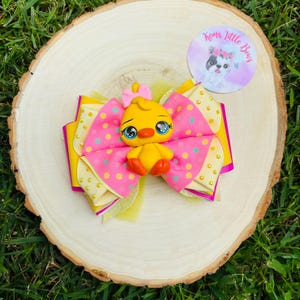 Birthday Hair Bow,Toddler Birthday Bow,Birthday Outfit Accessory,Handmade Girls Bow,Cake Smash Bow,Party Hair Clip,Gift for Birthday Girl