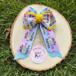 Back to School | Baby Girl Bow |Toddler Hair Accessories |Cute Kids Hair Clips |First Day of School Outfit |Preschool Bow | Kindergarten Bow