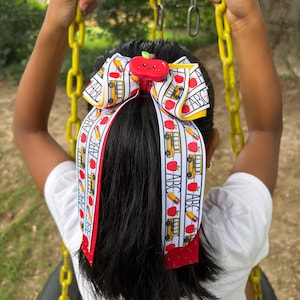 Back to School | Baby Girl Bow |Toddler Hair Accessories |Cute Kids Hair Clips |First Day of School Outfit |Preschool Bow | Kindergarten Bow