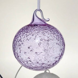 Lavender water globe ornament