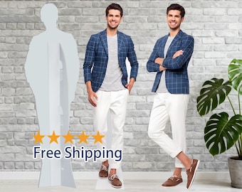 Custom Life Size Cardboard Cutout, 1-8FT Personalized Standee, Full Body Cutout, Party Decoration, Graduation Birthday