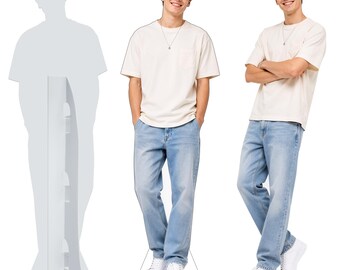 Custom Life Size Cardboard Cutout, Upgraded Foam Board Personalized Standup Cutouts for Weddings, Birthday, Graduations, Event Decorations